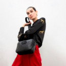 Bandolera Pespuntes Monograma  LOLA CASADEMUNT