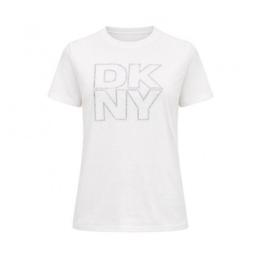 Camiseta Outline Rhinestone Logo