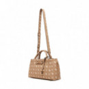 Bolso Carrie Logo Girlfriend Satchel Biscotti