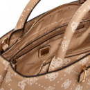Bolso Carrie Logo Girlfriend Satchel Biscotti