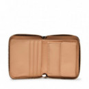 Cartera Carrie Logo Small Zip Around  GUESS