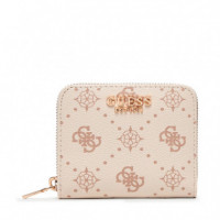 Cartera Carrie Logo Small Zip Around  GUESS
