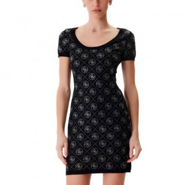 Vestido Rhinestones 4G  GUESS