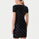 Vestido Rhinestones 4G  GUESS