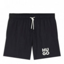 Bañador con Logo Apilado  HUGO BOSS