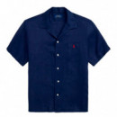 Camisa Classic Fit Linen Camp  RALPH LAUREN