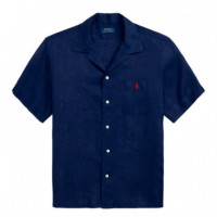 Camisa Classic Fit Linen Camp  RALPH LAUREN