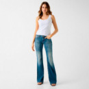 Top sin Mangas de Punto Acanalado  GUESS