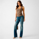 Top sin Mangas de Punto Acanalado  GUESS