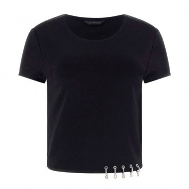 Top de punto recortado