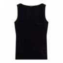 Top sin Mangas de Punto Acanalado  GUESS