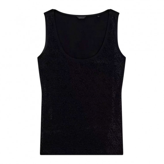 Top sin Mangas de Punto Acanalado  GUESS