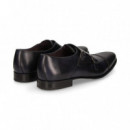 Mocasin 2 Hebillas Partido Azul  SERGIO SERRANO