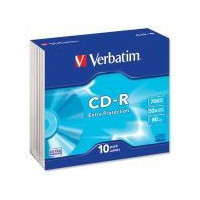 VERBATIM Cd-r 52X 700MB Caja Slim 10U
