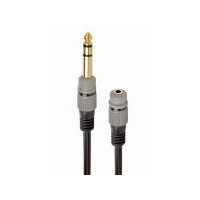 GEMBIRD Adaptador Cable de Audio, 6.35 Mm a 3.5 Mm, 0,2 M