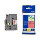 BROTHER Cinta Laminada TZE431 12MM Texto Negro sobre Fondo Rojo. Ancho: 12 Mm. Longitud: 8 M