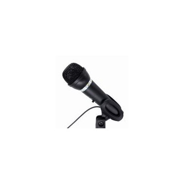 GEMBIRD Microfono Sobremesa con Soporte Negro