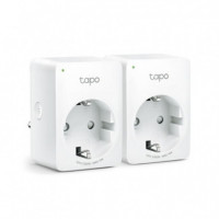 TAPO Mini Enchufe Inteligente Wifi P100 Pack 2 Und
