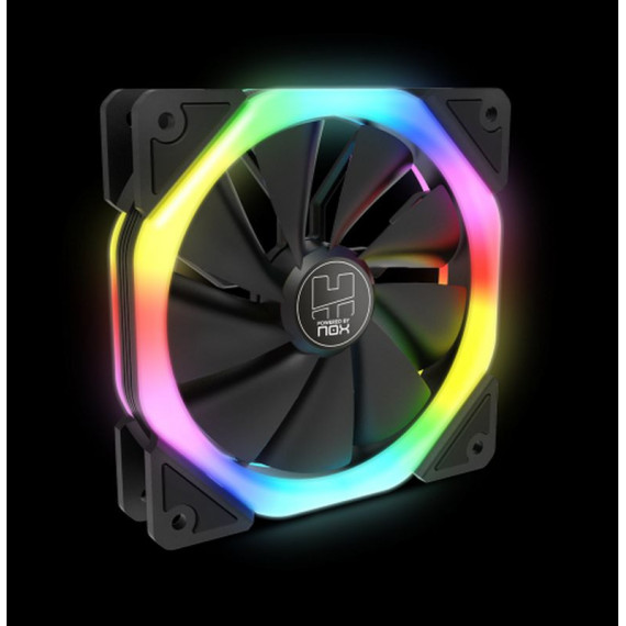 NOX Ventilador S-fan Rainbow Argb  Doble Anillo / Compatible Omega,alpha,tgm y Fusion S