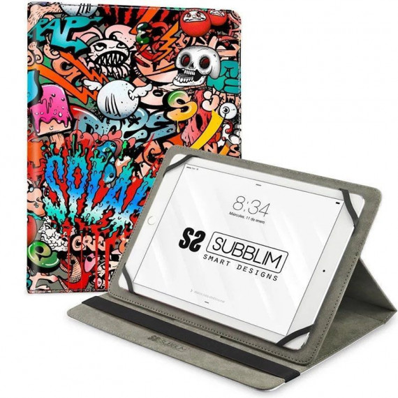 SUBBLIM Funda Tablet Trendy Case Graffiti 10,1?-11?