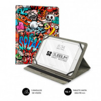 SUBBLIM Funda Tablet Trendy Case Graffiti 10,1?-11?