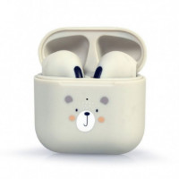 GEMBIRD Auriculares Inalambricos Tws Teddy Blanco