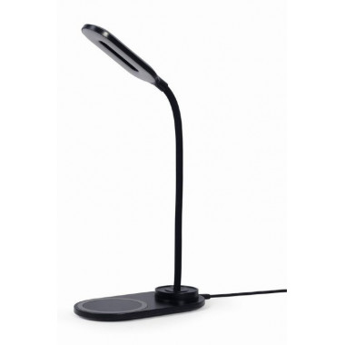 GEMBIRD Lampara de Mesa Led + Cargador Inalambrico 10W Negro
