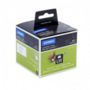 DYMO Etiquetas de Transferencia Termica 99014 Texto Negro sobre Fondo Blanco. Ancho: 54 Mm. Longitud: 101 Mm. Rollo de 220 Ud