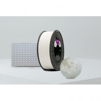 WINKLE Filamento Pack Litofania 1 Kg Blanco Fantasma + Luz Retroiluminación 1 Kg de Pla HD Blanco Fantasma Panel Led Retroilumi