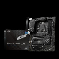 MSI Placa Base Pro B760-P Wifi DDR4 LGA1700 Gen 12.ª - 13.ª / 4XDDR4 / 2XM.2.