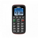 MAXCOM Telefono Movil MM428L 1,8 2G Dual Senior Black