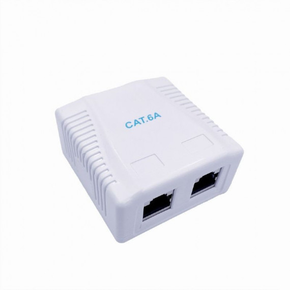 GEMBIRD Roseta de Superficie 2 X RJ45 Ftp CAT6A