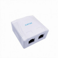 GEMBIRD Roseta de Superficie 2 X RJ45 Ftp CAT6A