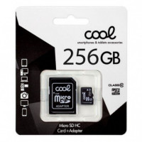 COOL Tarjeta Memoria Micro Sd con Adaptador 256GB (clase 10)