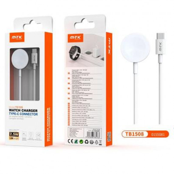 MTK Cargador Type-c Magnetico para Iwach S1 Al S9