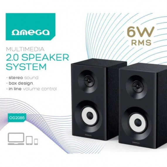 OMEGA Altavoces Pc 2.0 6W USB OG2086