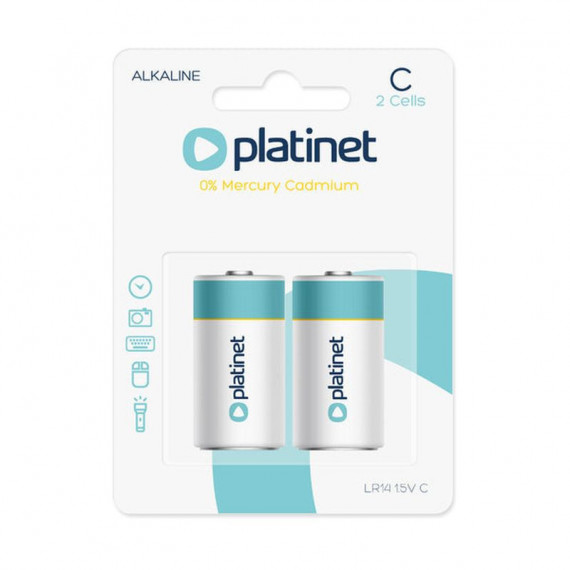 PLATINET Alkaline Pro Pila Alcalina C LR14 BLISTER*2