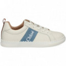 Banda Logo Jeans Deportivo Piel Blanco  CHLOE KIDS