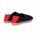 Alpargata Talon Rojo Textil Azul  TOMMY HILFIGER