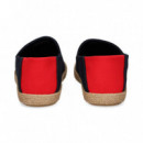 Alpargata Talon Rojo Textil Azul  TOMMY HILFIGER