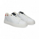 TALON ROJO DEPORTIVO PIEL BLANCO