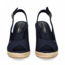 Abierto Punta y Talon Textil Azul  TOMMY HILFIGER