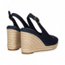 Abierto Punta y Talon Textil Azul  TOMMY HILFIGER