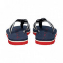 Flip Flop Cinta Th Multi Negro  TOMMY HILFIGER