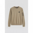 Sudadera Regular Fit de Mezcla de Algodón con Bolsillo con Cremallera de ANTONY MORATO