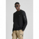 Sudadera Regular Fit de Mezcla de Algodón con Bolsillo con Cremallera de ANTONY MORATO