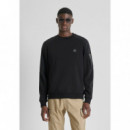 Sudadera Regular Fit de Mezcla de Algodón con Bolsillo con Cremallera de ANTONY MORATO