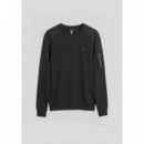 Sudadera Regular Fit de Mezcla de Algodón con Bolsillo con Cremallera de ANTONY MORATO