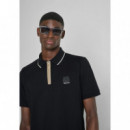 Polo Regular Fit de Punto de Algodón con Estampado de Tigre de ANTONY MORATO