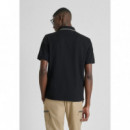 Polo Regular Fit de Punto de Algodón con Estampado de Tigre de ANTONY MORATO